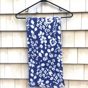 Old Navy blue and white floral scarf (EUC)